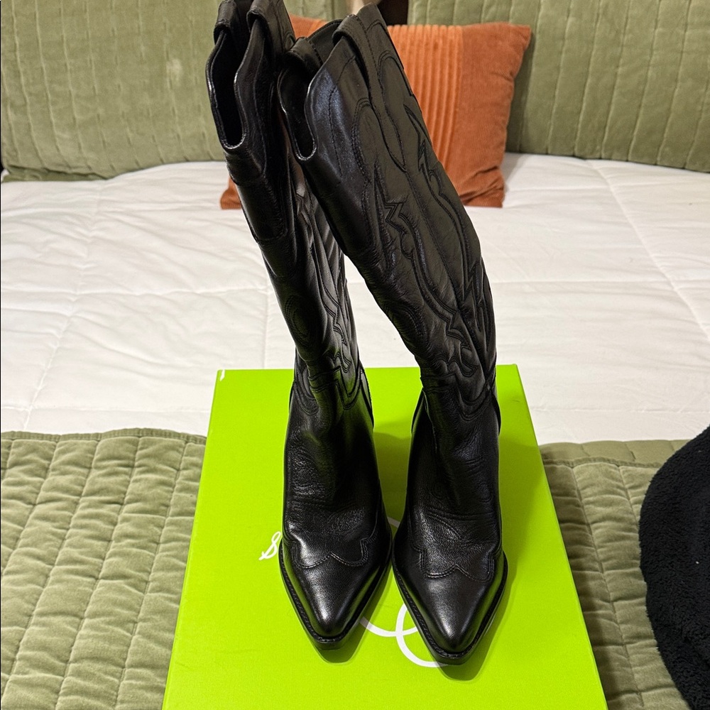 Sam Edelman Black Heeled Boots